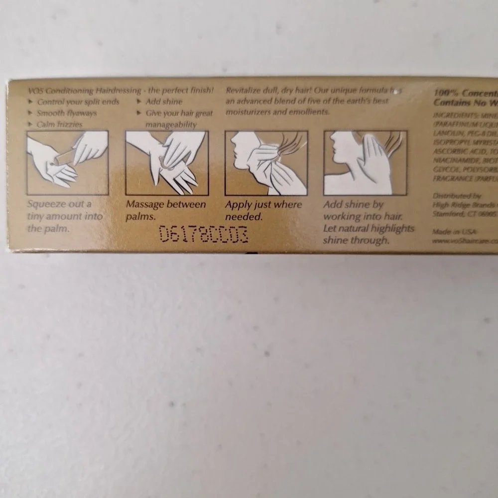 Set of 2 NEW Alberto VO5 Conditioning Hairdressing for Normal/Dry Hair  1.5oz